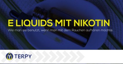 Liquids der e-Zigarette mit Nikotin