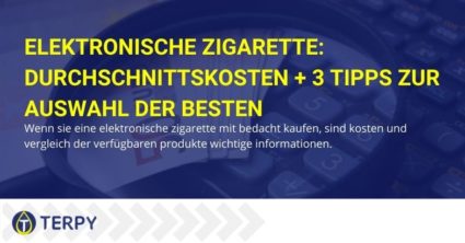 Die durchschnittlichen Kosten der elektronischen Zigarette.