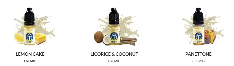 cremige-Fluessigkeiten-auf-Terpy Die e-liquid von Terpy