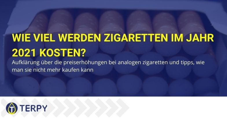 Der Preis von Zigaretten im Jahr 2021