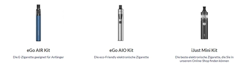 3 elektronische Zigaretten auf Terpy.de