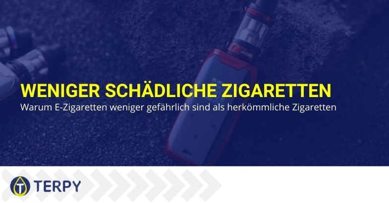 Die elektronische Zigarette ist weniger schädlich als die herkömmliche Zigarette