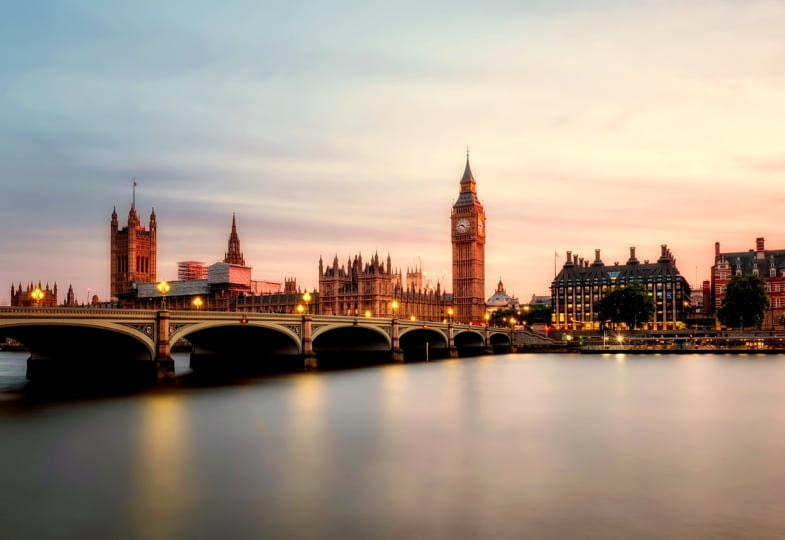 Blick auf die englische Hauptstadt London