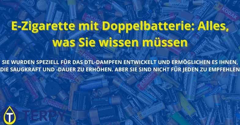 E-zigarette mit doppelbatterie