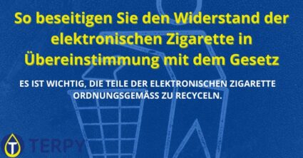 So beseitigen Sie den Widerstand der elektronischen Zigarette in Übereinstimmung mit dem Gesetz