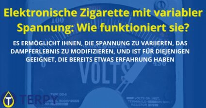 Elektronische Zigarette mit variabler Spannung