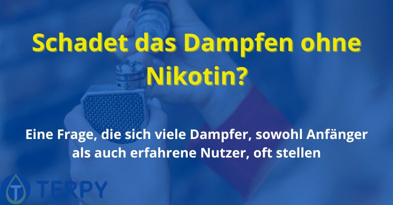 Schadet das Dampfen ohne Nikotin?