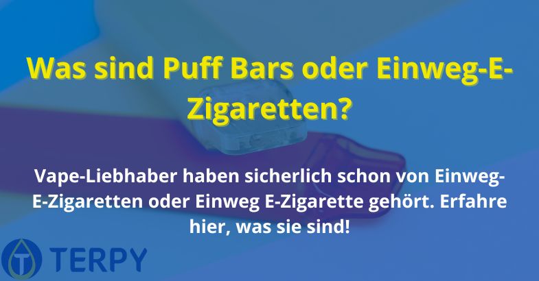 Was sind Puff Bars oder Einweg-E-Zigaretten?
